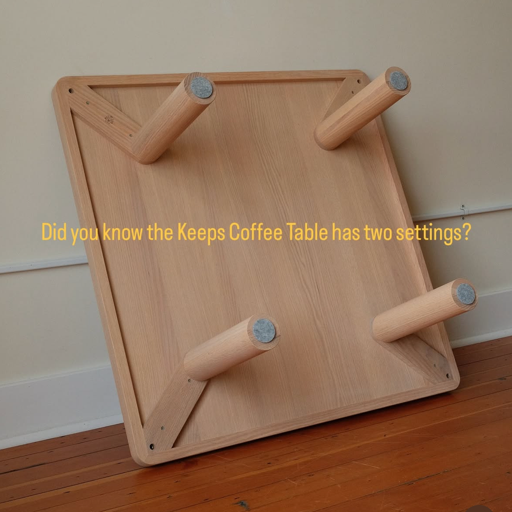 A Solid Wood Coffee Table That Adapts to Your Space