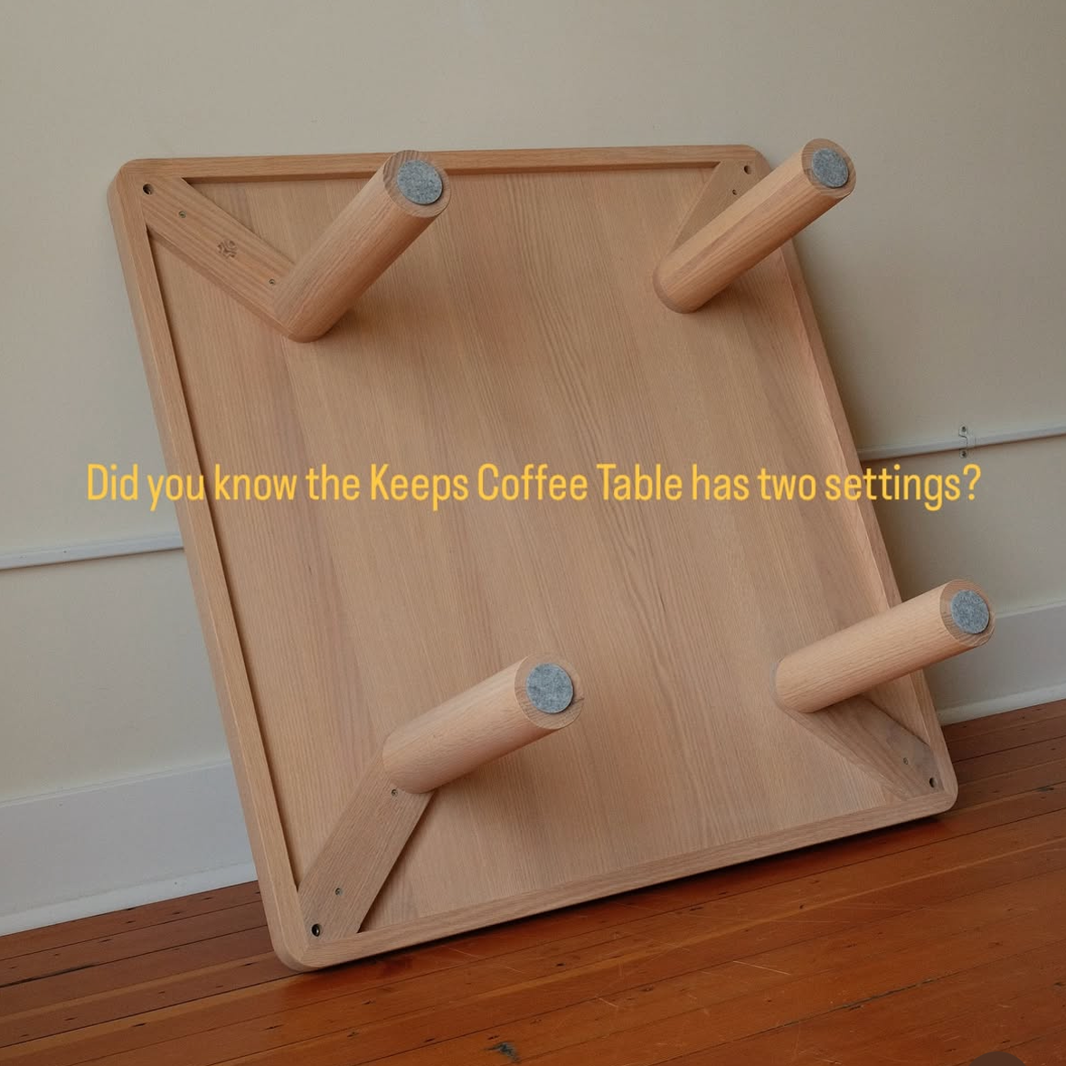 A Solid Wood Coffee Table That Adapts to Your Space
