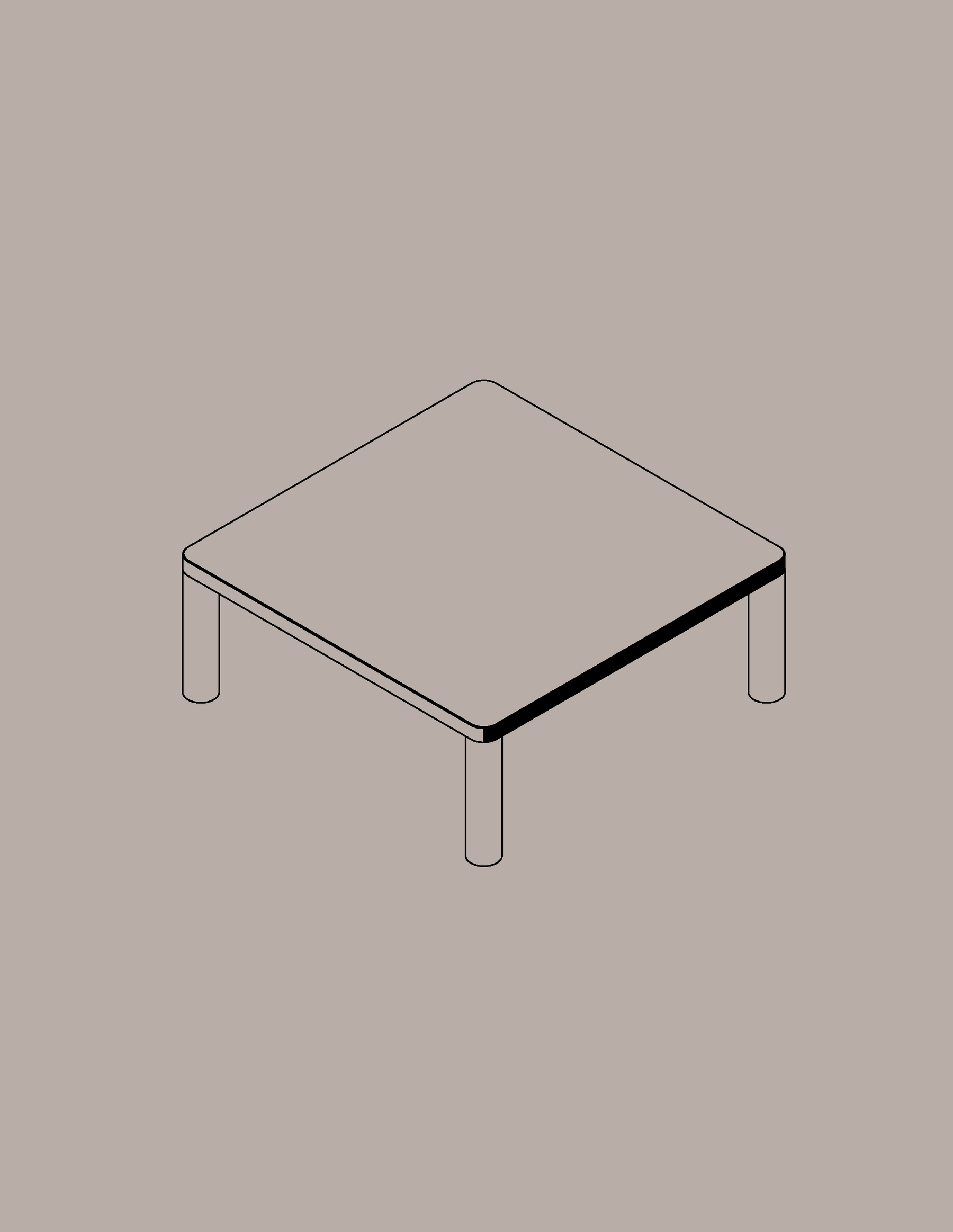 Coffee Table Square Diagram